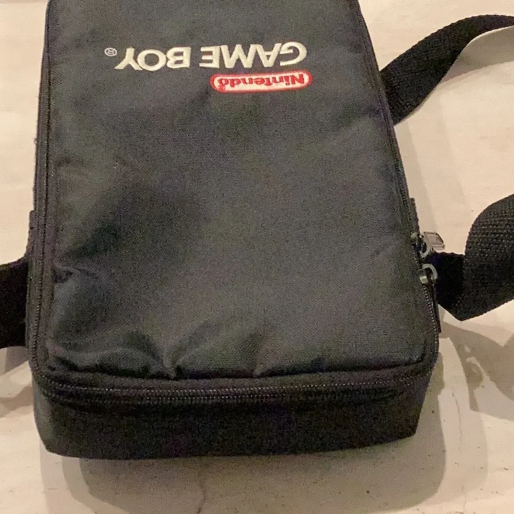 Vintage Nintendo Game Boy Color Console Carrying Case Travel Bag Gameboy Black